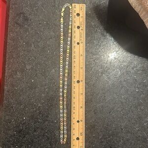 Sterling silver 925 tri-color vermeil designer inspired necklace,made in Italy